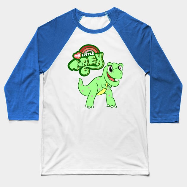 My Little T rex Baseball T-Shirt by absolemstudio